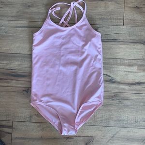 🩰Pink sleeveless dance leotard med7/8